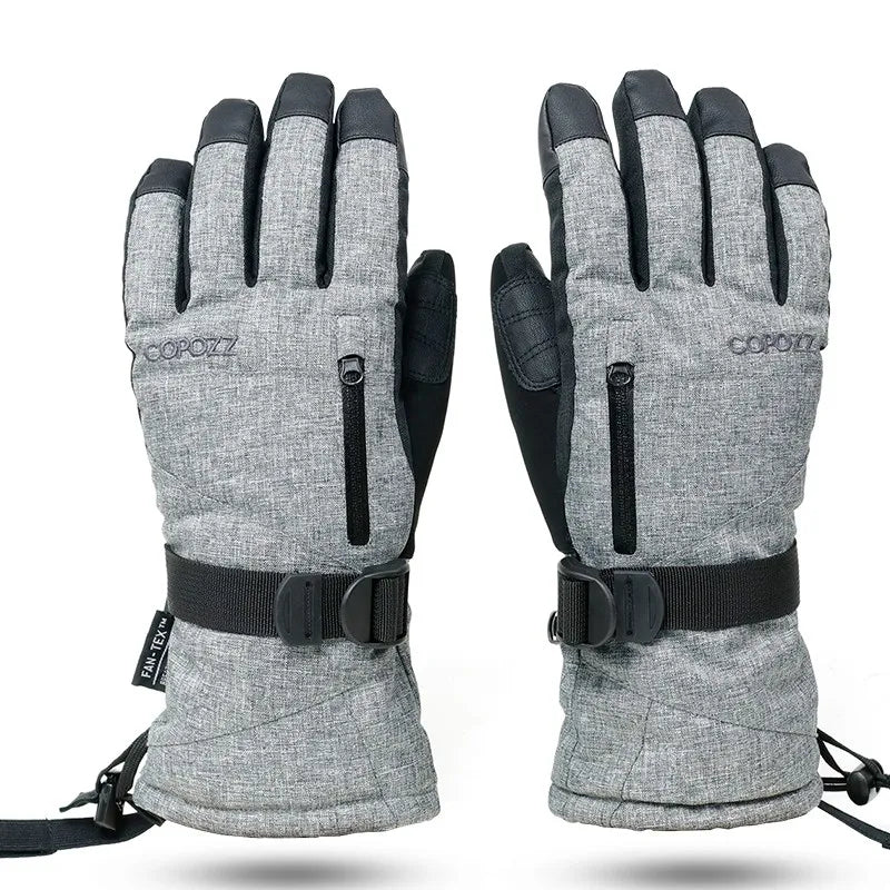 COPOZZ Waterproof Ski Gloves – Warm, Touchscreen Snowboard & Motorcycle Gloves for Men & Women