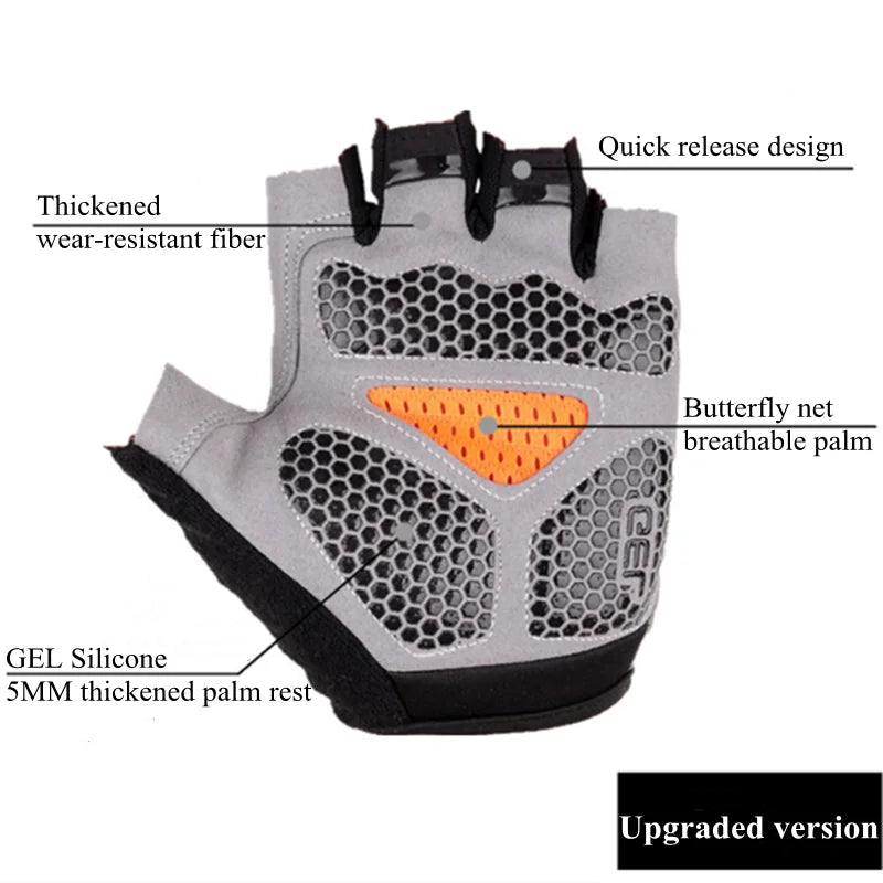 Breathable Half Finger Gel Cycling Gloves