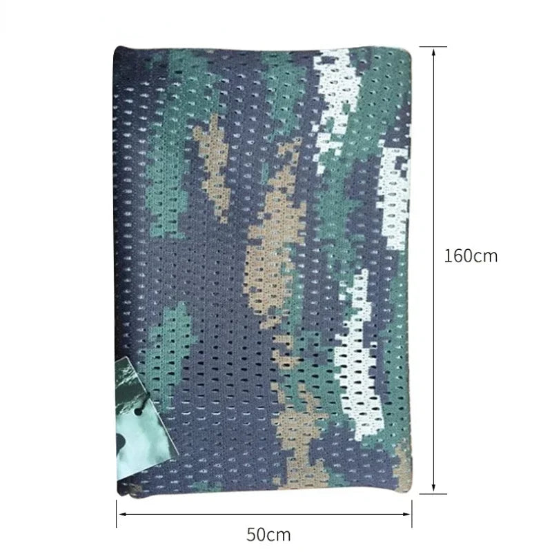 Camouflage Mesh Neck Scarf