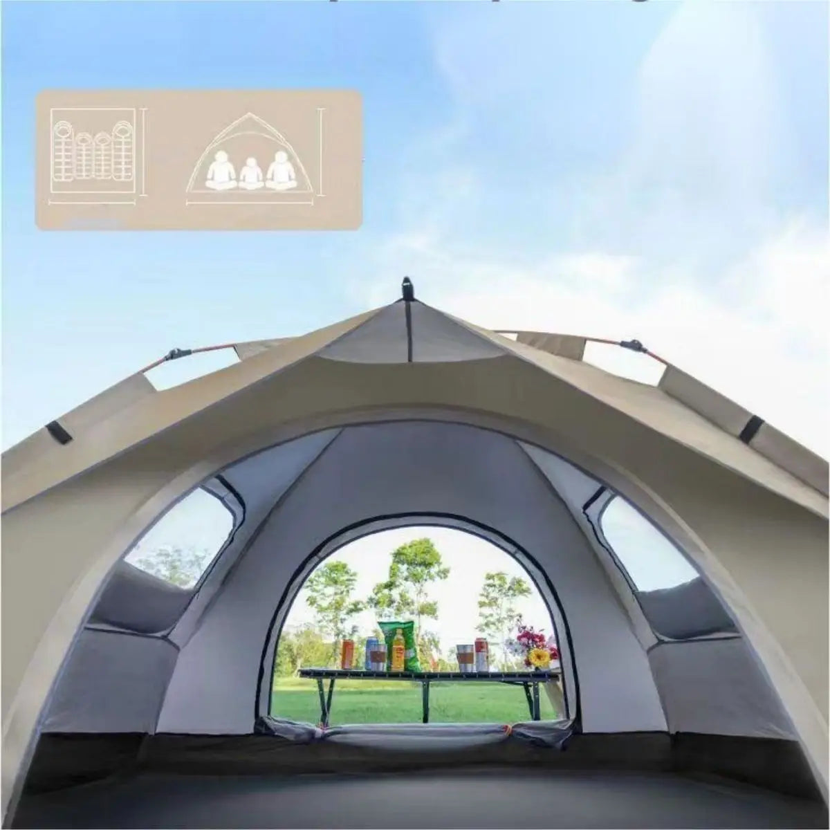 Automatic Quick-Opening Tent for Outdoor Camping & Travel