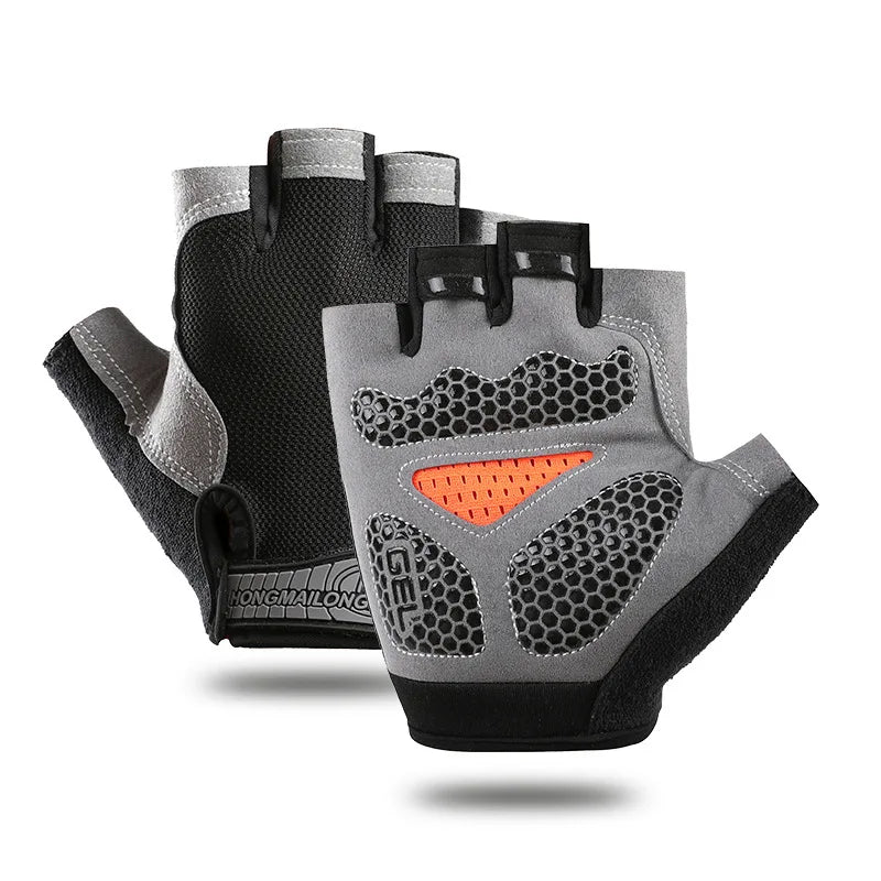 Breathable Half Finger Gel Cycling Gloves