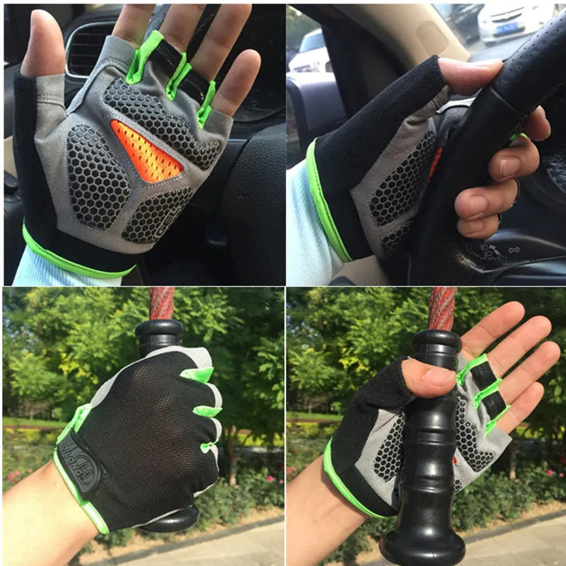 Breathable Half Finger Gel Cycling Gloves