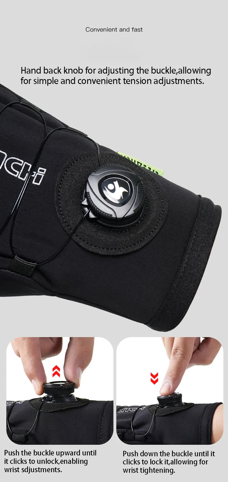Winter Sports Cycling Gloves – Touchscreen, Non-Slip, Velvet-Lined Bike Gloves for Men