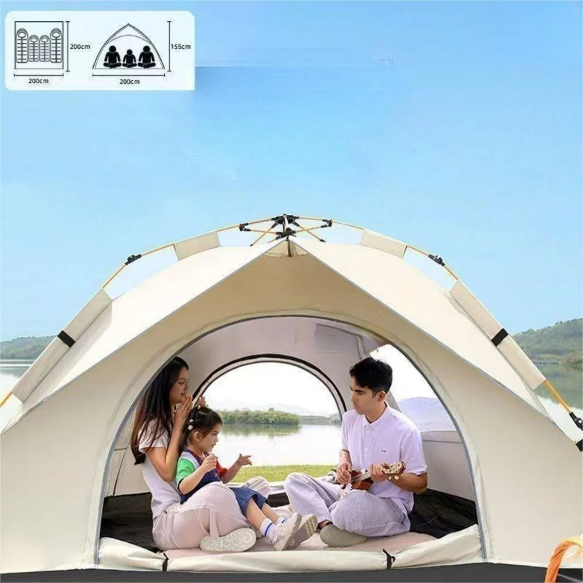 Automatic Quick-Opening Tent for Outdoor Camping & Travel