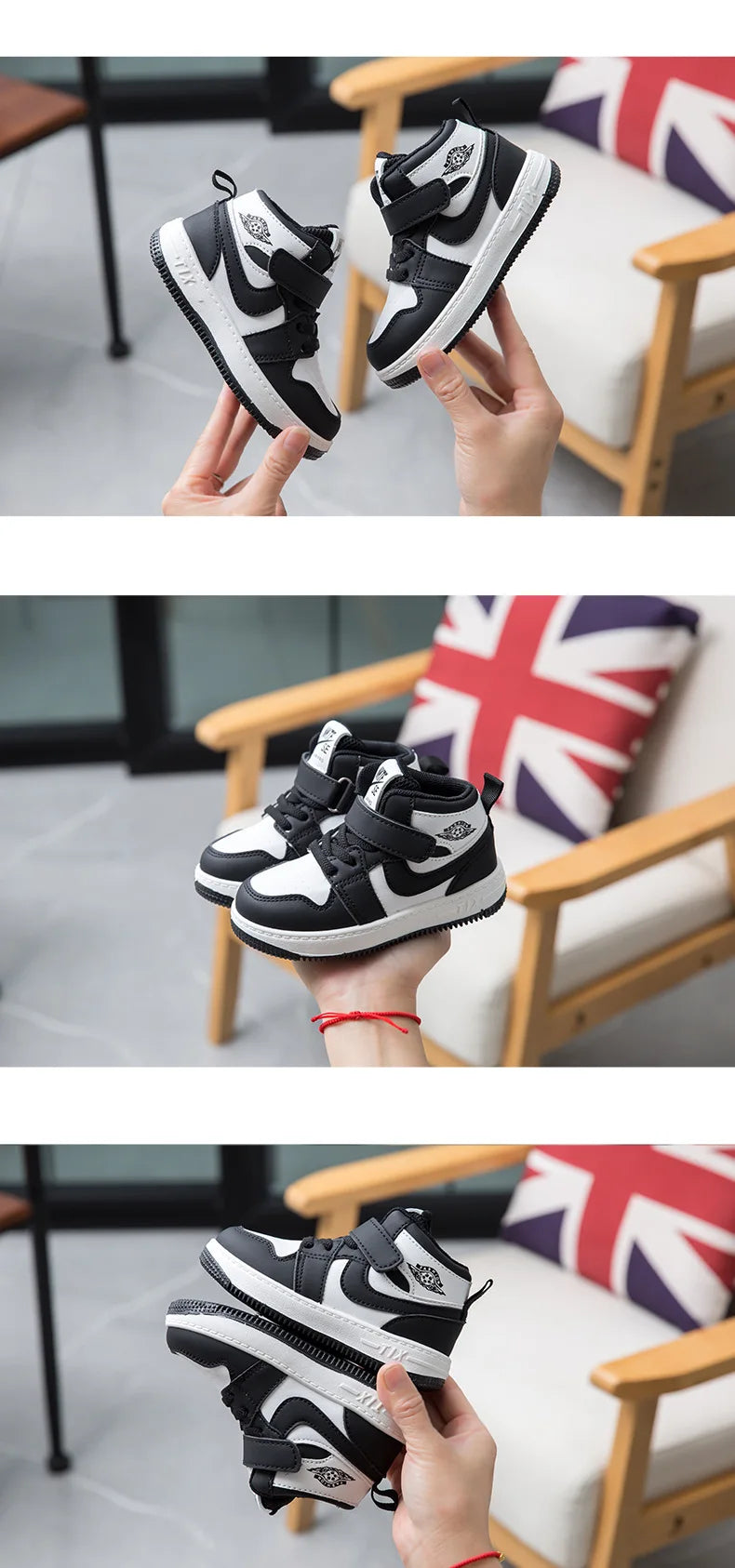 Fashion Kids High-Top Sneakers for Spring & Autumn