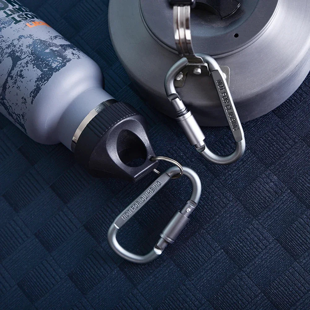 4-6PCS Aluminum Carabiner Set - Tactical Keychain Clip for Outdoor Adventures
