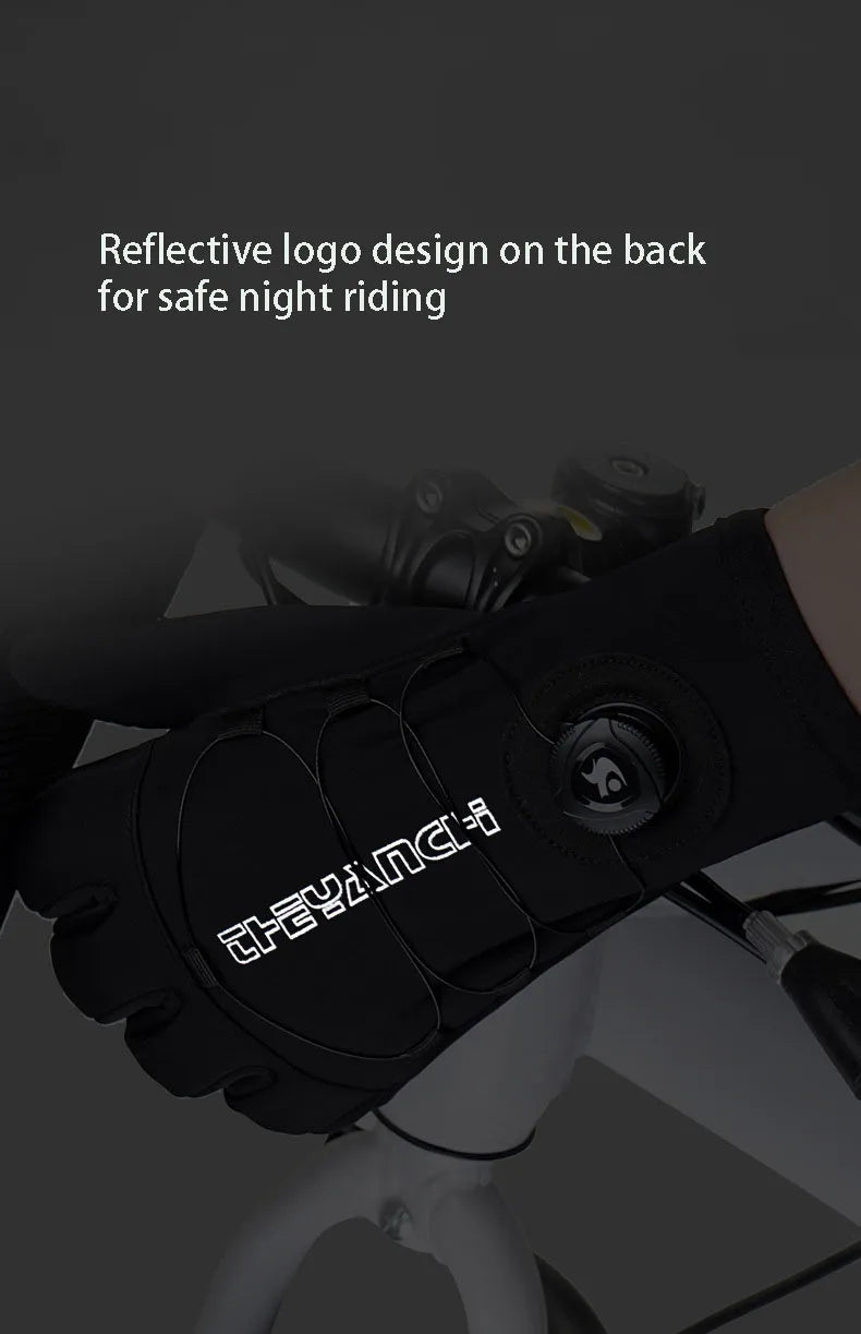 Winter Sports Cycling Gloves – Touchscreen, Non-Slip, Velvet-Lined Bike Gloves for Men
