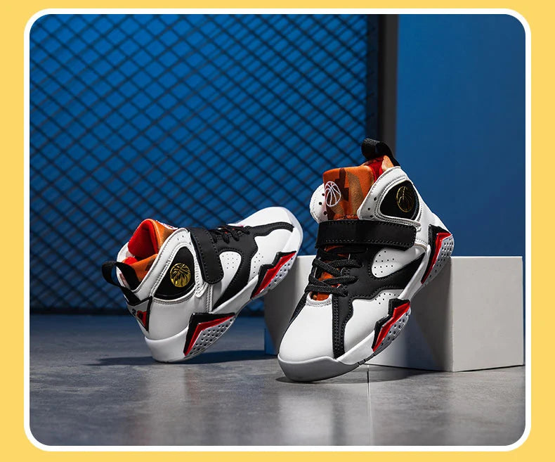 Children’s Basketball Shoes – Non-Slip Outdoor Sports Sneakers for Kids