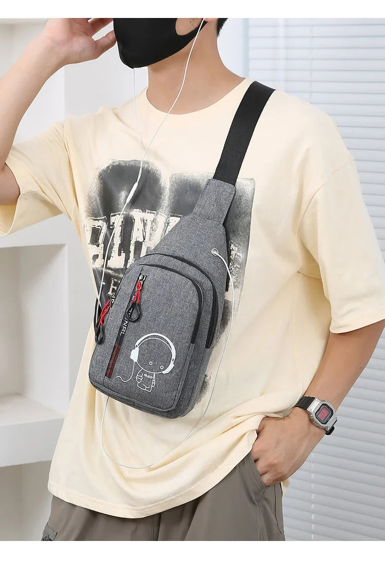 Men's 2024 Casual Fashion Chest Bag