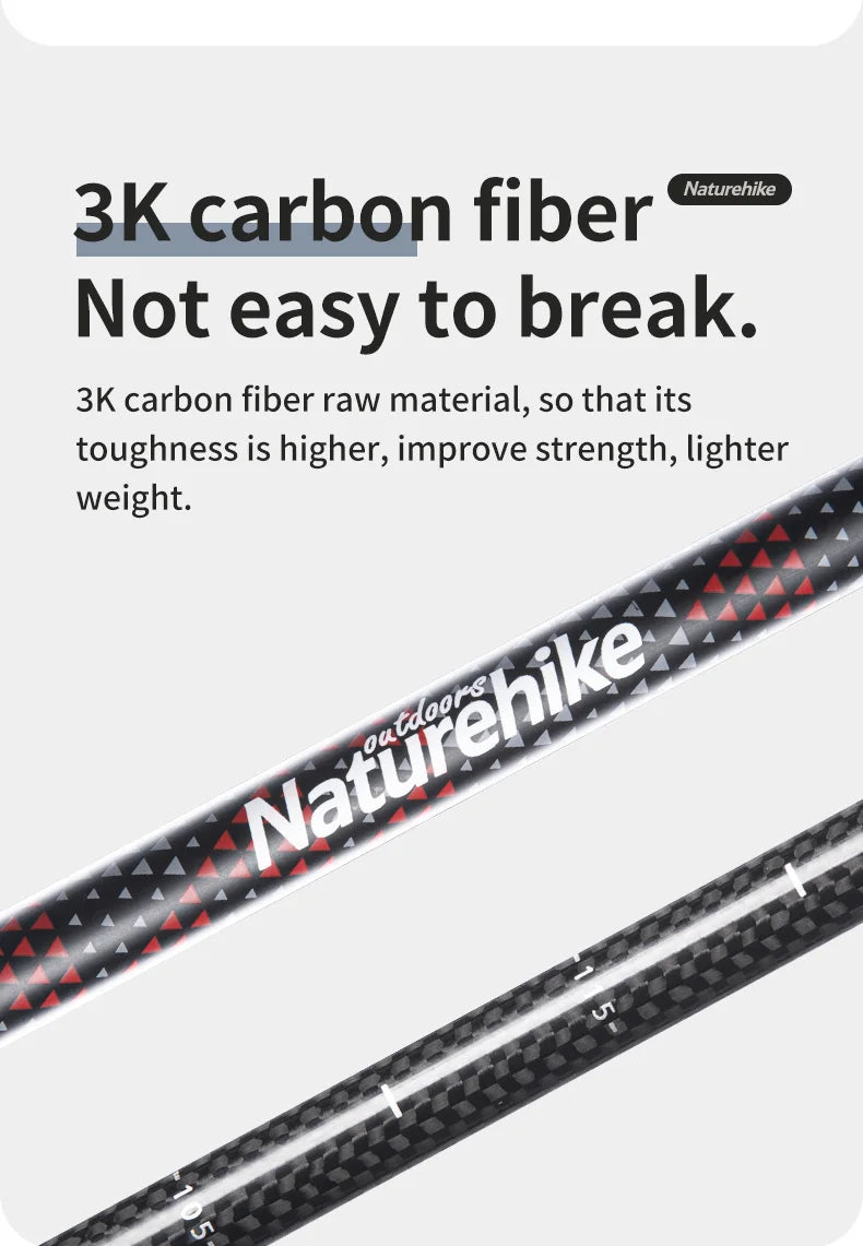 Naturehike Carbon Fiber Trekking Poles (2pcs)