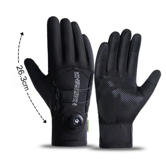 Winter Sports Cycling Gloves – Touchscreen, Non-Slip, Velvet-Lined Bike Gloves for Men
