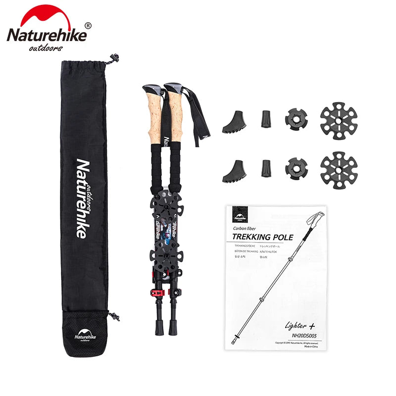 Naturehike Carbon Fiber Trekking Poles (2pcs)