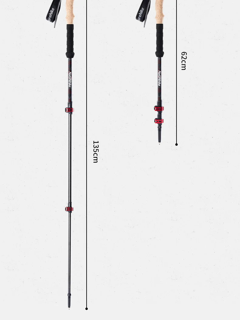 Naturehike Carbon Fiber Trekking Poles (2pcs)