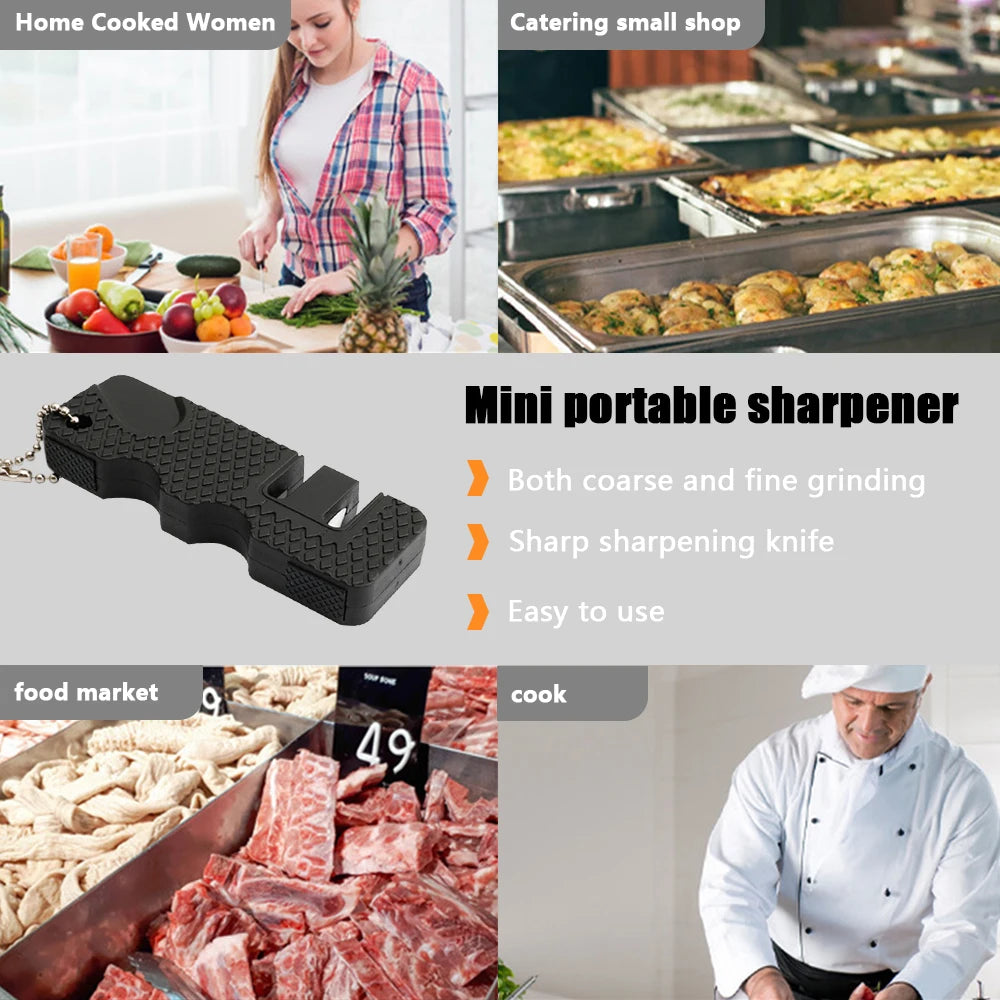 Mini Portable Outdoor Knife Sharpener for Camping & Kitchen Use