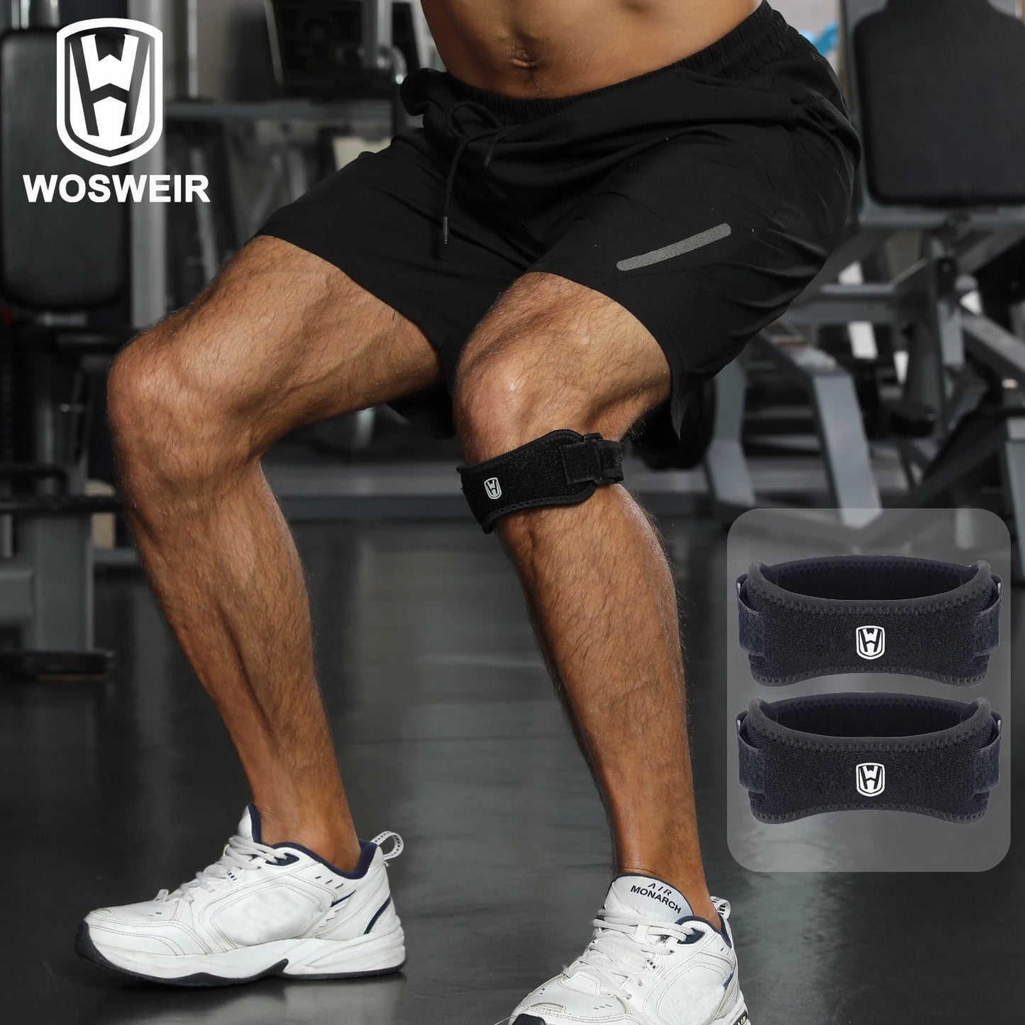 WOSWEIR Adjustable Strap Knee Support Pad