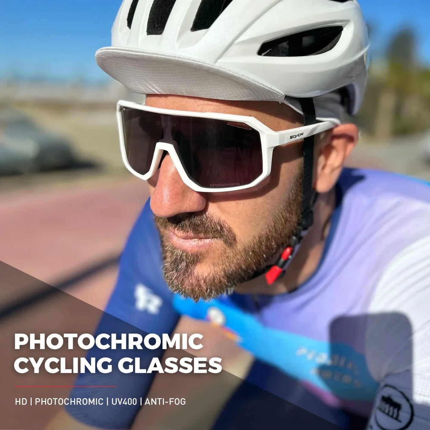 SCVCN Photochromic Cycling Sunglasses