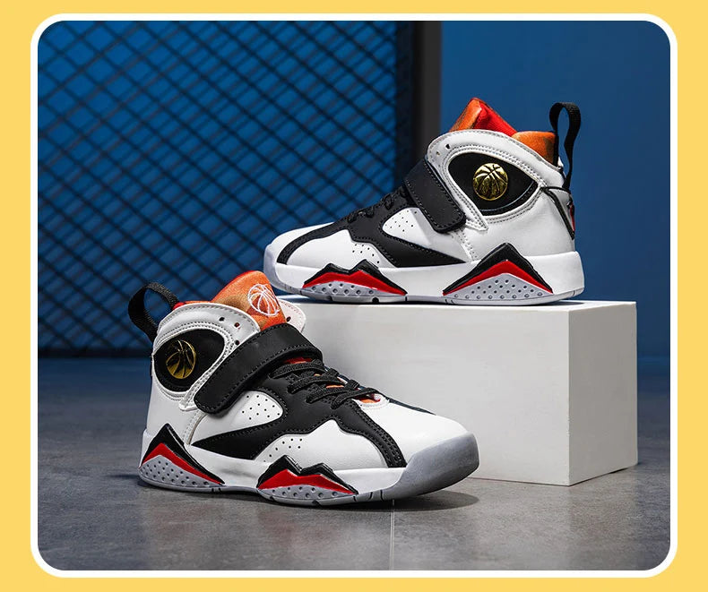 Children’s Basketball Shoes – Non-Slip Outdoor Sports Sneakers for Kids