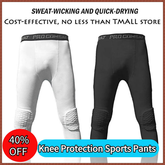 Athletic Knee Protection Sports Pants