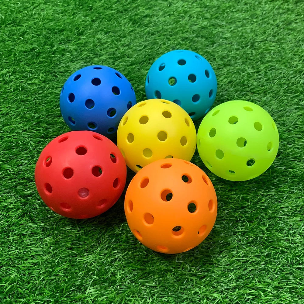 74MM Durable 40-Hole Outdoor Pickleballs (6/12/24 Pack)