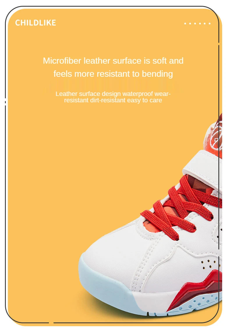 Children’s Basketball Shoes – Non-Slip Outdoor Sports Sneakers for Kids