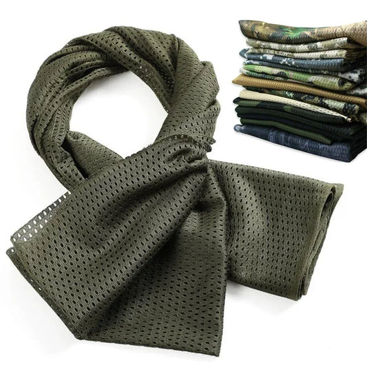 Camouflage Mesh Neck Scarf