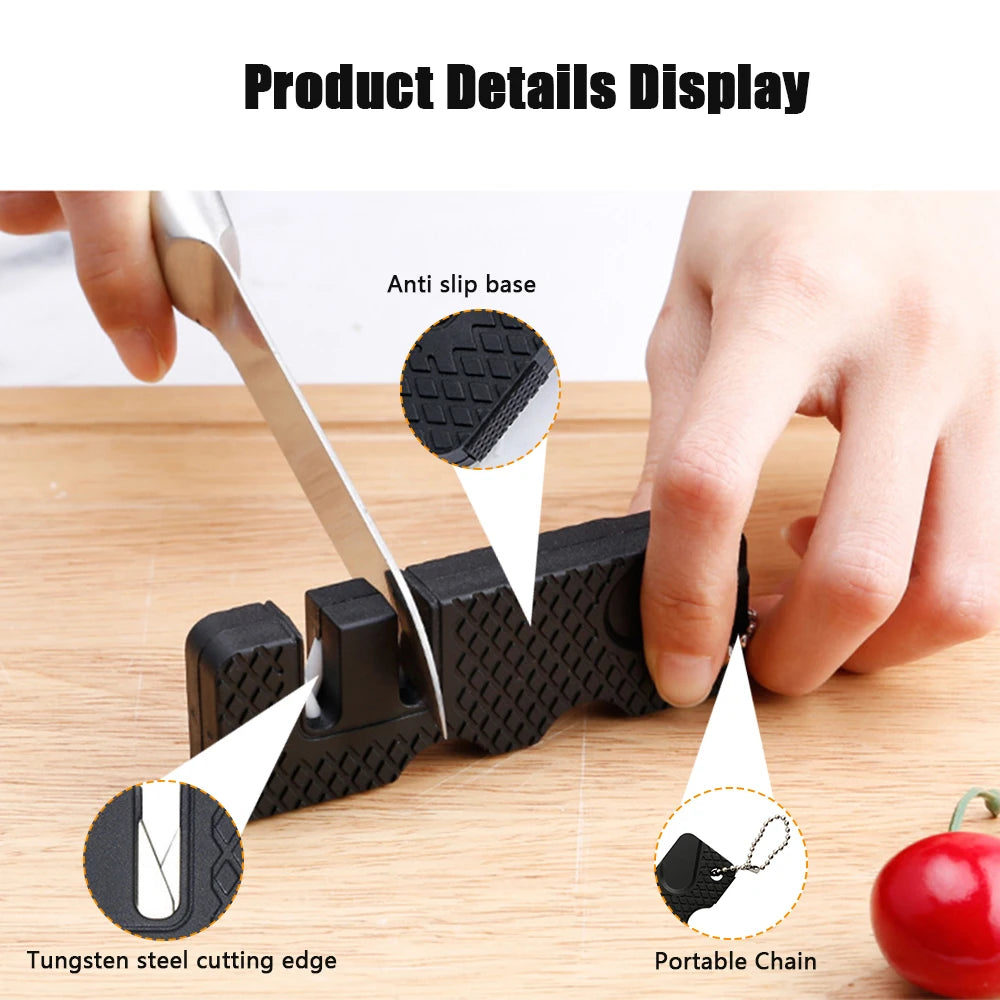 Mini Portable Outdoor Knife Sharpener for Camping & Kitchen Use