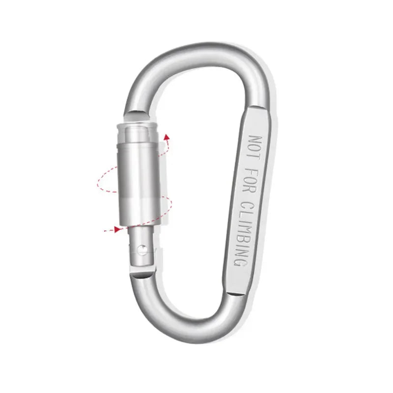 4-6PCS Aluminum Carabiner Set - Tactical Keychain Clip for Outdoor Adventures