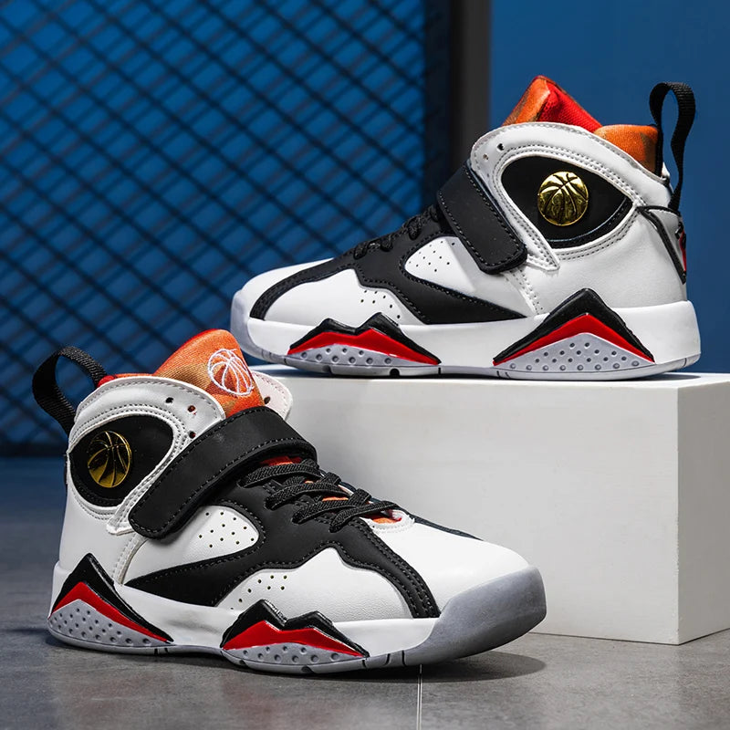 Children’s Basketball Shoes – Non-Slip Outdoor Sports Sneakers for Kids