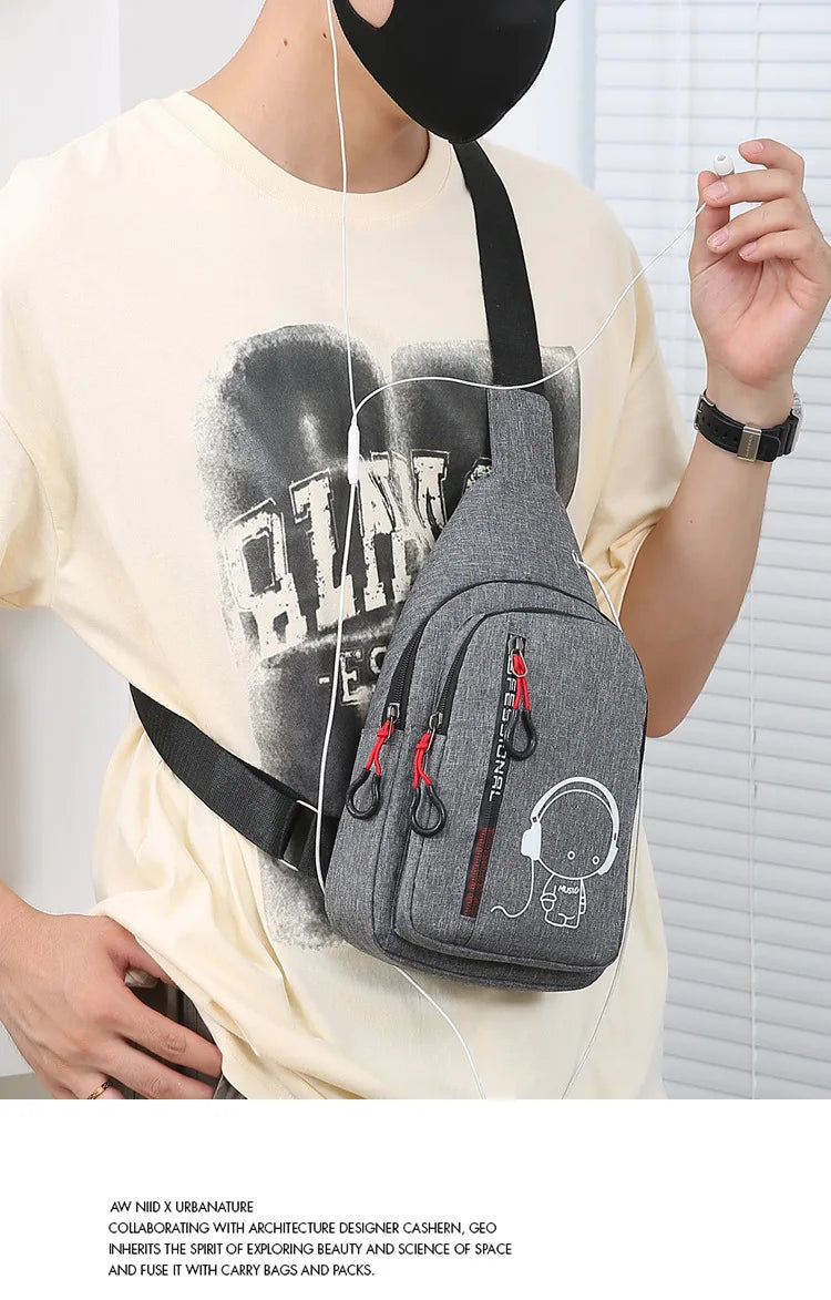 Men's 2024 Casual Fashion Chest Bag