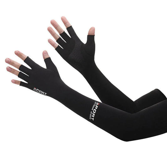 Five-fingers Ice Silk Arm Sleeves