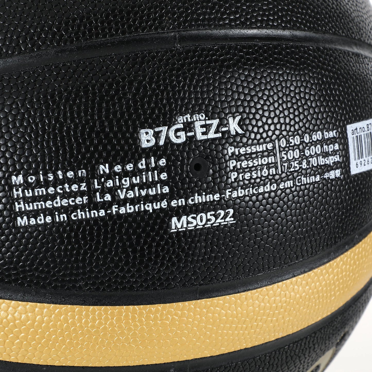 Molten Basketball EZ-K Black Gold