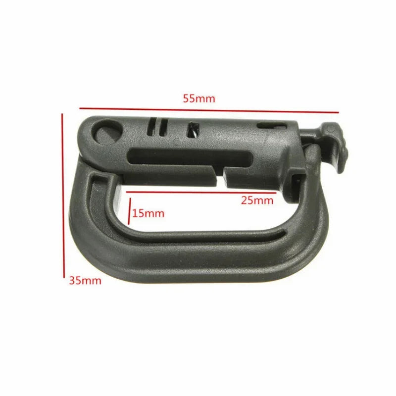 Plasctic Shackle Carabiner Buckle