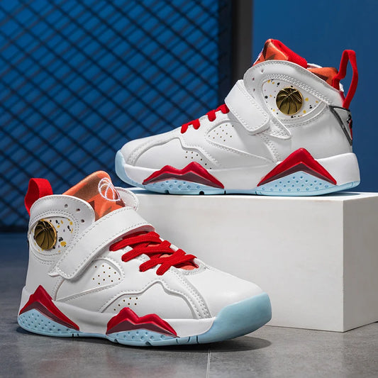 Children’s Basketball Shoes – Non-Slip Outdoor Sports Sneakers for Kids