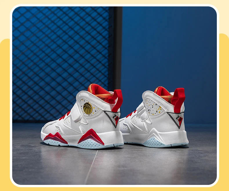 Children’s Basketball Shoes – Non-Slip Outdoor Sports Sneakers for Kids
